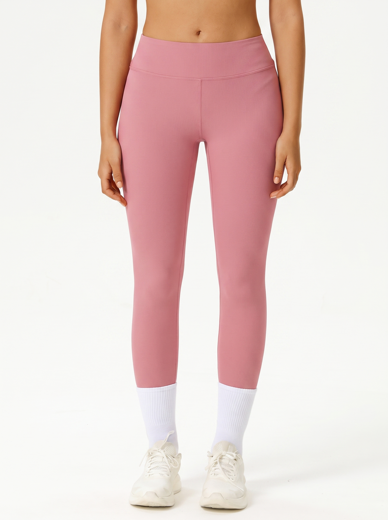 Legging côtelé Rose