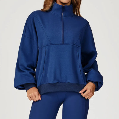 Hoodie femme zippé coton molletonné — EASE