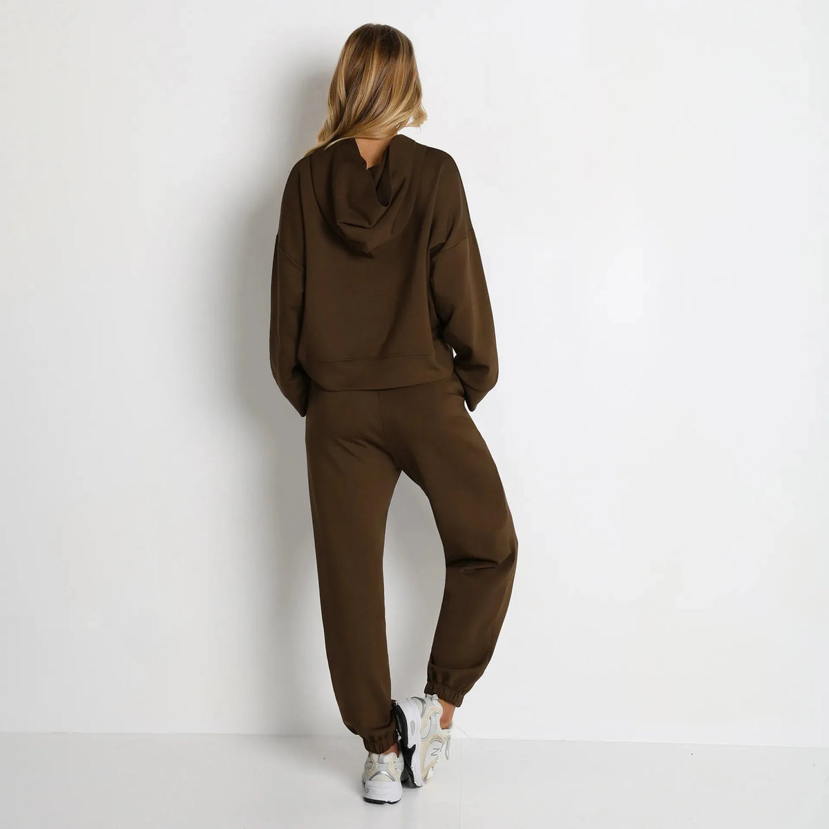 Jogging femme cocooning coton molletonné stretch — ease