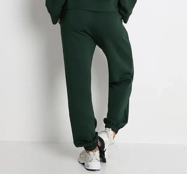 Jogging femme cocooning coton molletonné stretch — ease