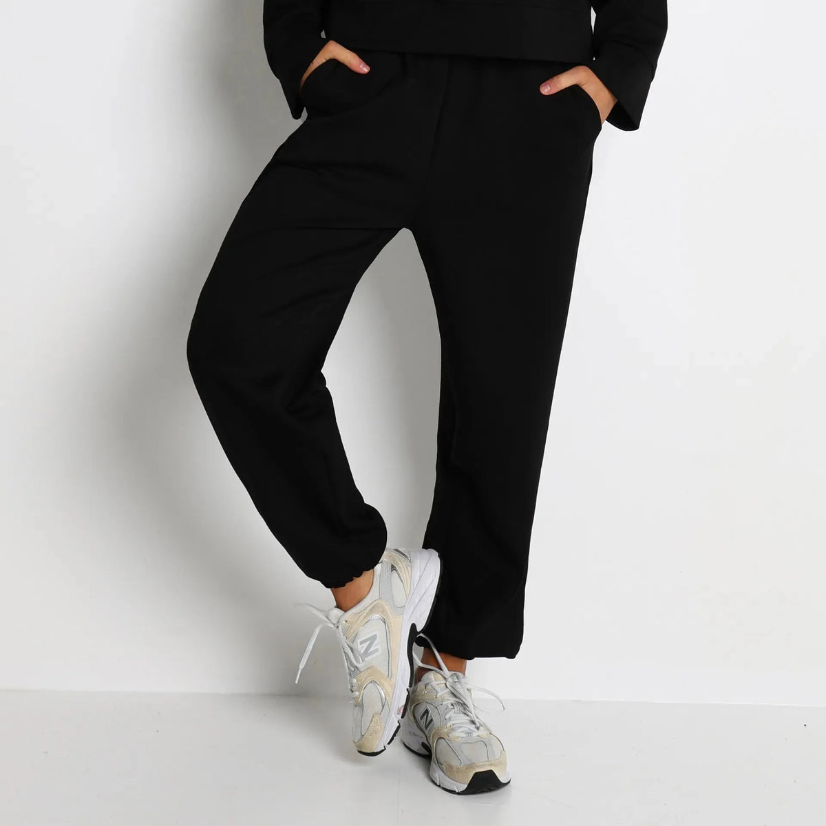 Jogging femme cocooning coton molletonné stretch — ease