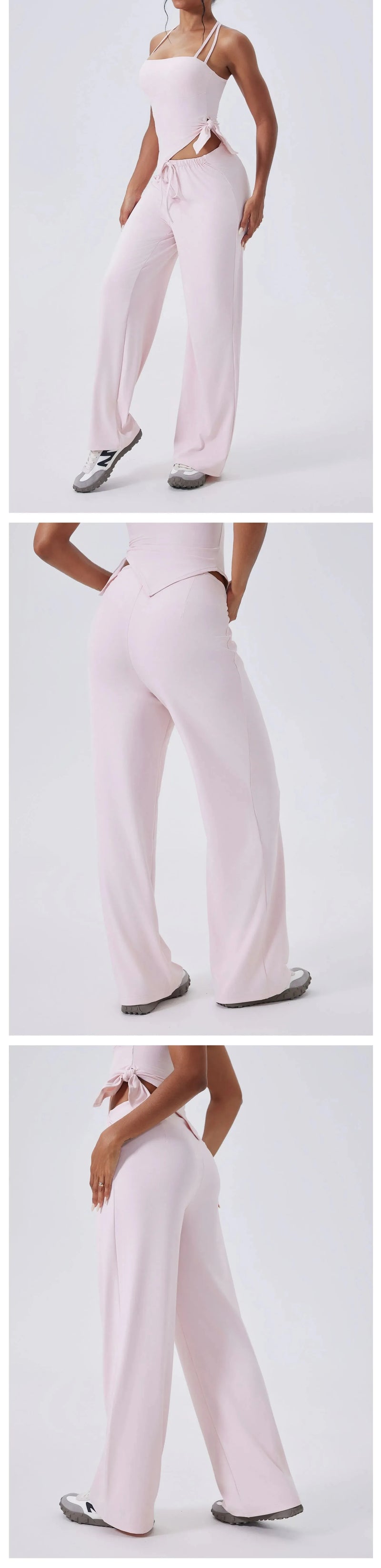 Jogging femme yoga coton molletonné stretch — edge