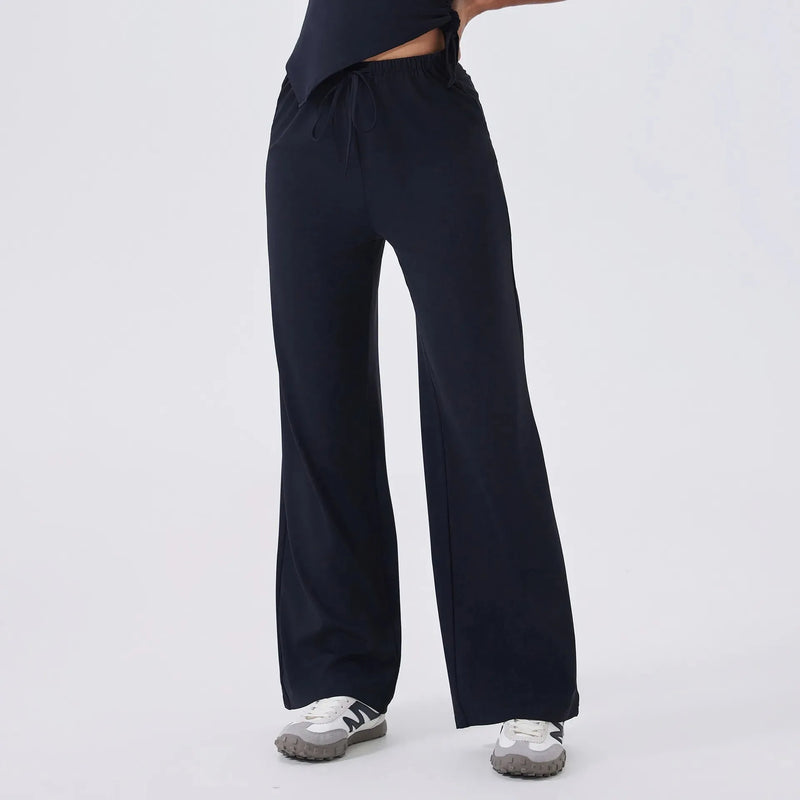 Jogging femme yoga coton molletonné stretch — edge
