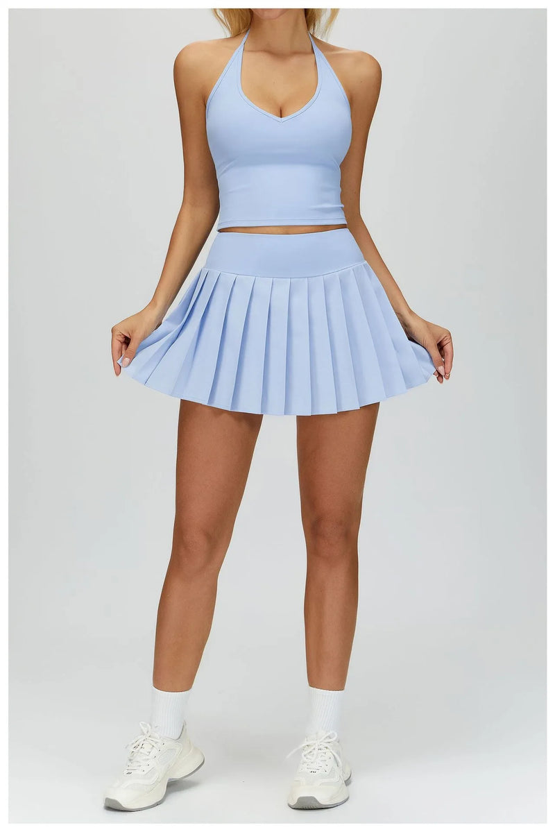 Jupe femme tennis plissée short intégré — stride
