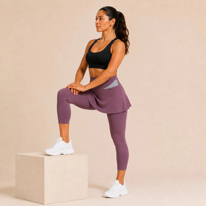 Legging femme avec jupe intégrée - FLOW