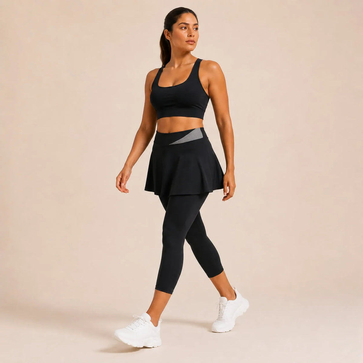 Legging femme avec jupe intégrée - FLOW