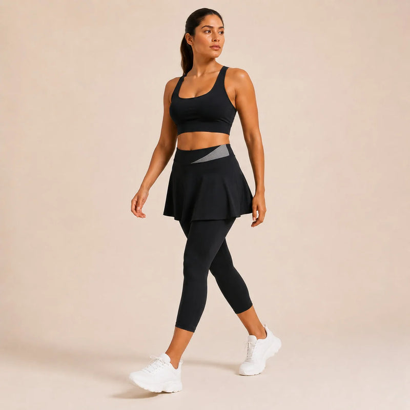 Legging femme avec jupe intégrée - FLOW