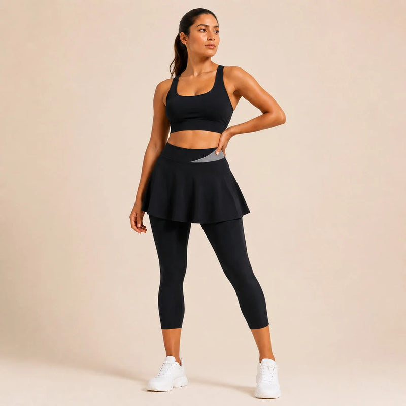 Legging femme avec jupe intégrée - FLOW