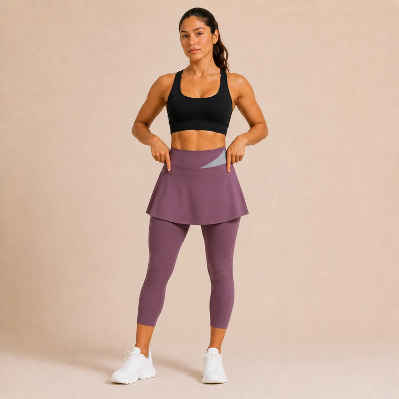 Legging femme avec jupe intégrée - FLOW
