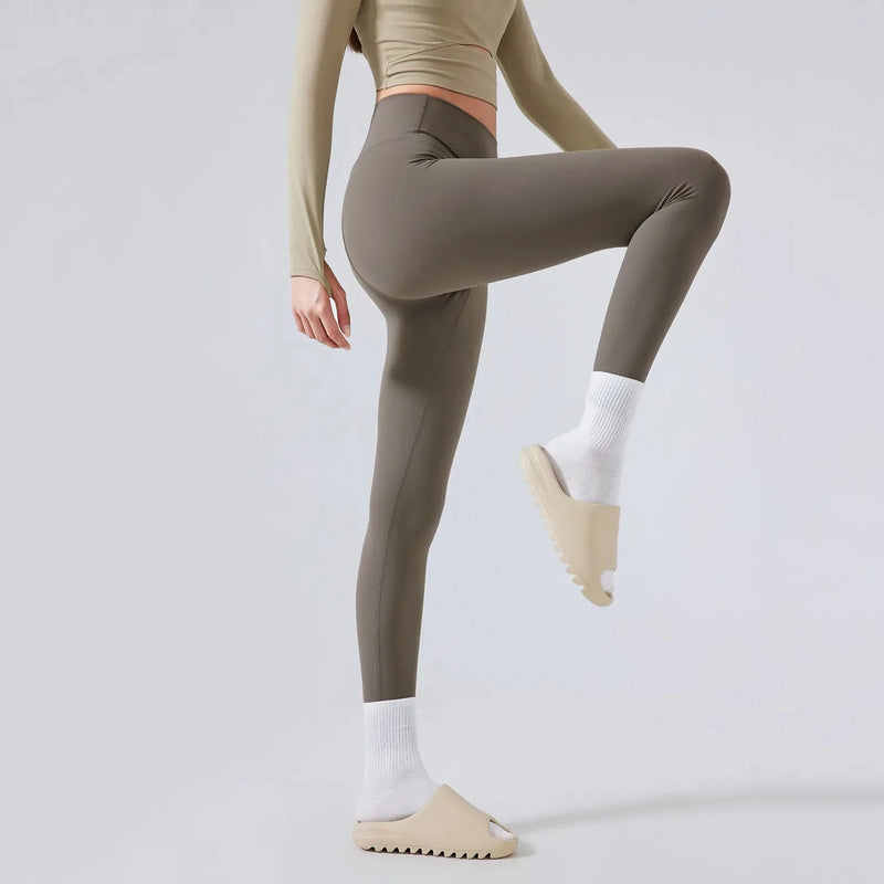 Legging femme training taille haute ceinture large — pulse