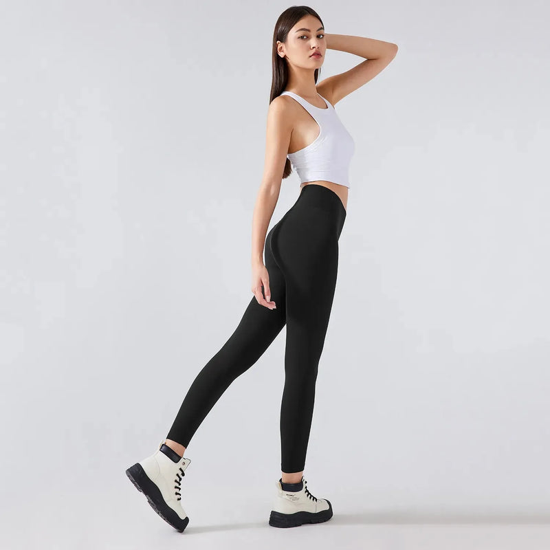 Legging femme training taille haute ceinture large — pulse