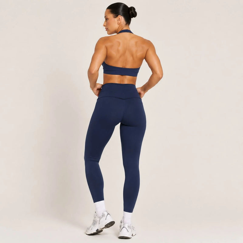 Legging femme yoga ceinture large poches latérales — FLOW