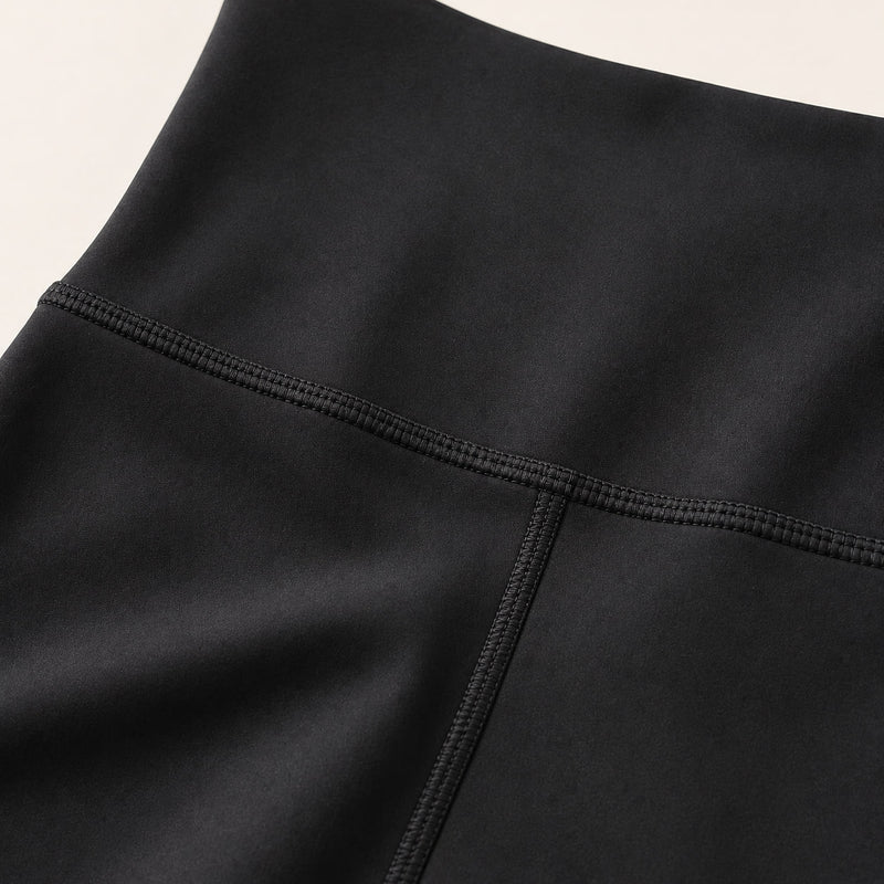 Legging femme yoga couture plate polyvalent — flow — coloris Noir