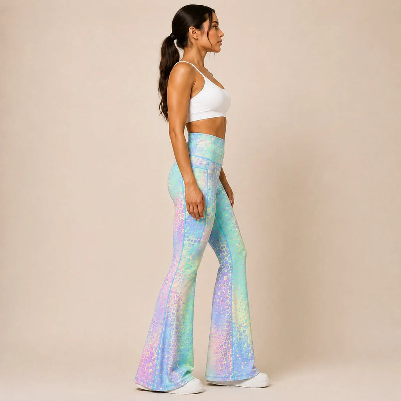 Legging flare femme taille haute avec poches - FLOW