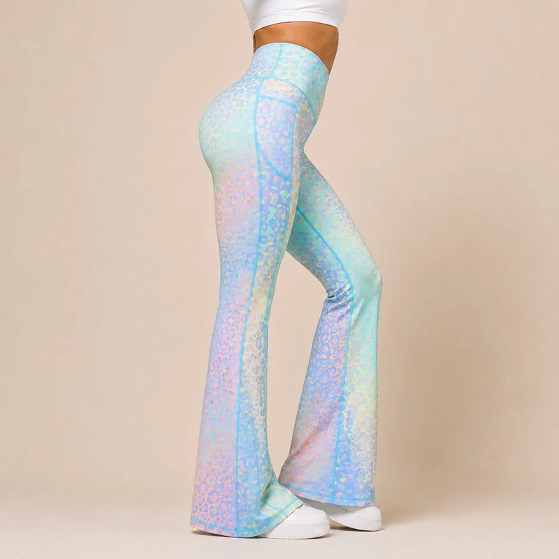Legging flare femme taille haute avec poches - FLOW