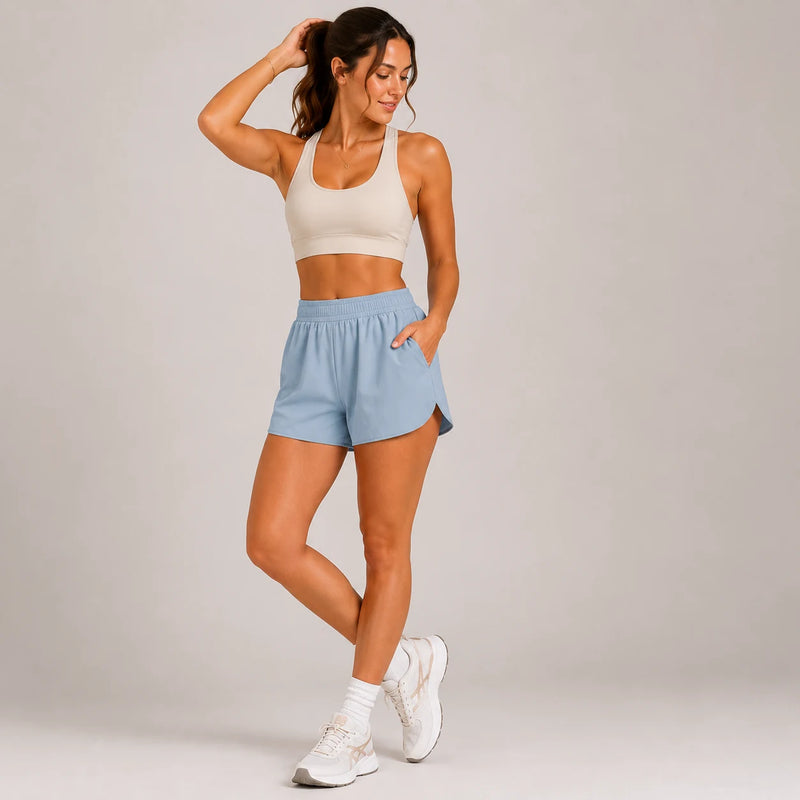 Short femme running PULSE ton désertique
