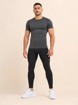 Legging homme compression taille haute opaque — edge
