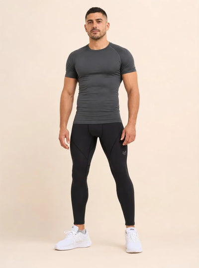 Legging homme compression taille haute opaque — edge