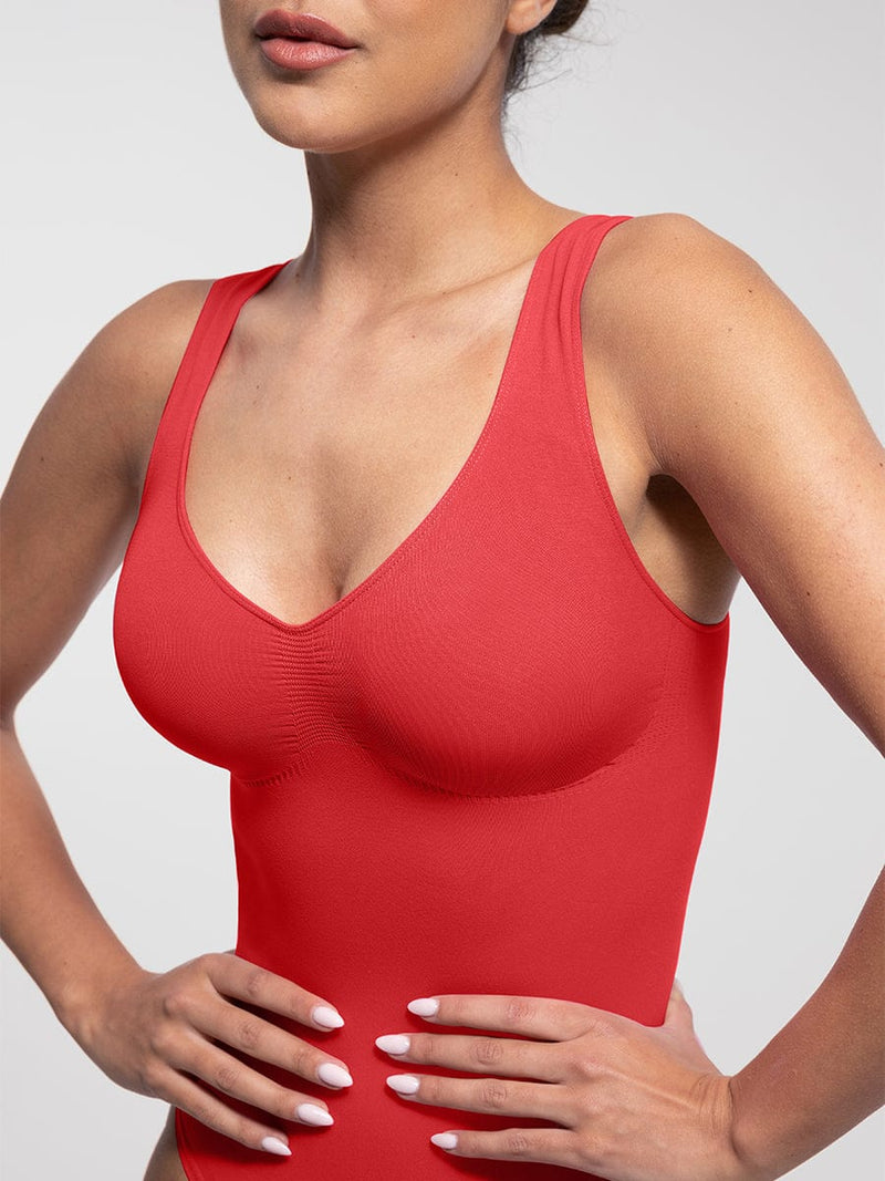 Body gainant femme sans couture col diamant grande taille — sculpt — vue 24