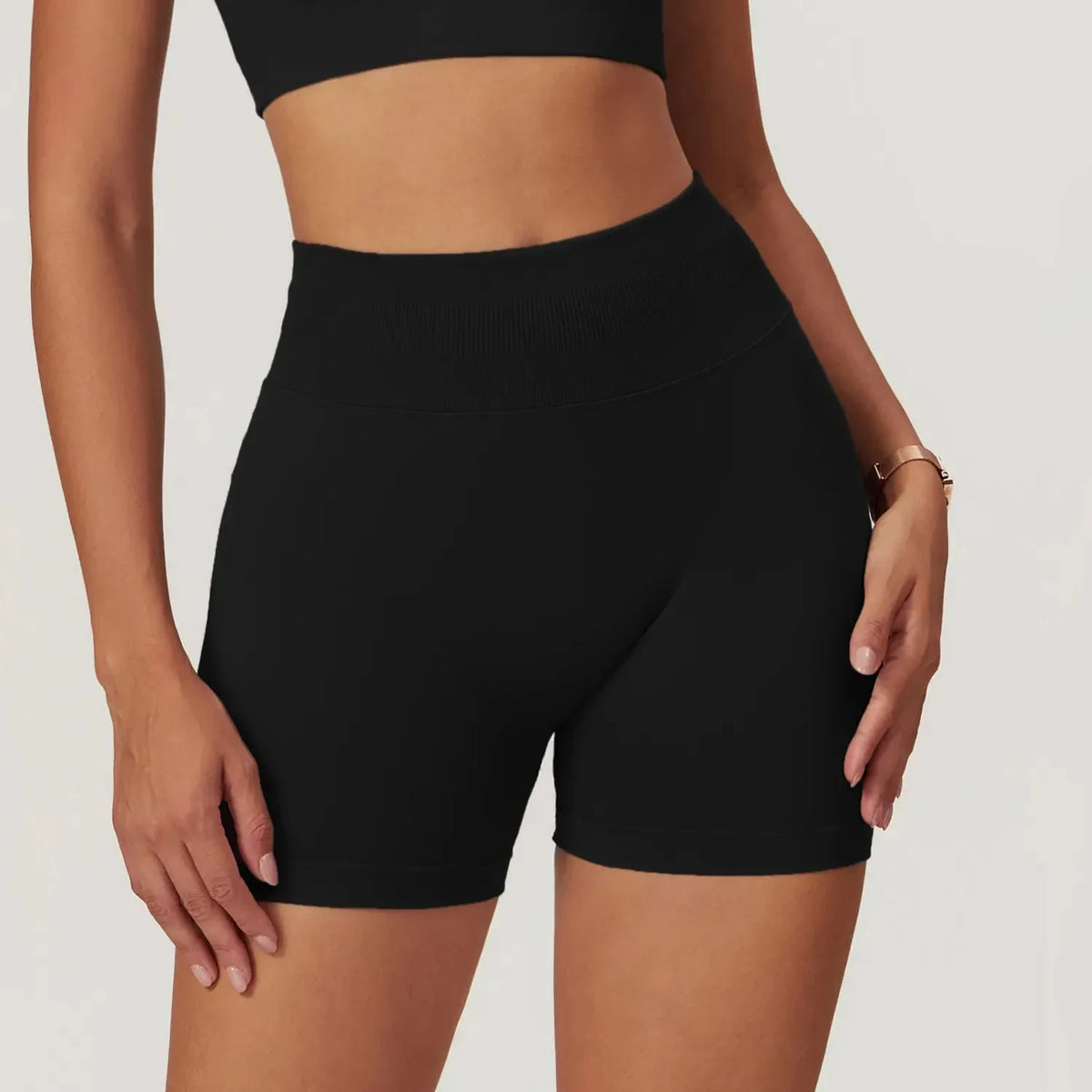 Short femme sans couture stretch respirant — core
