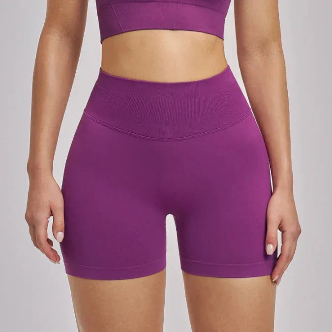 Short femme sans couture stretch respirant — core