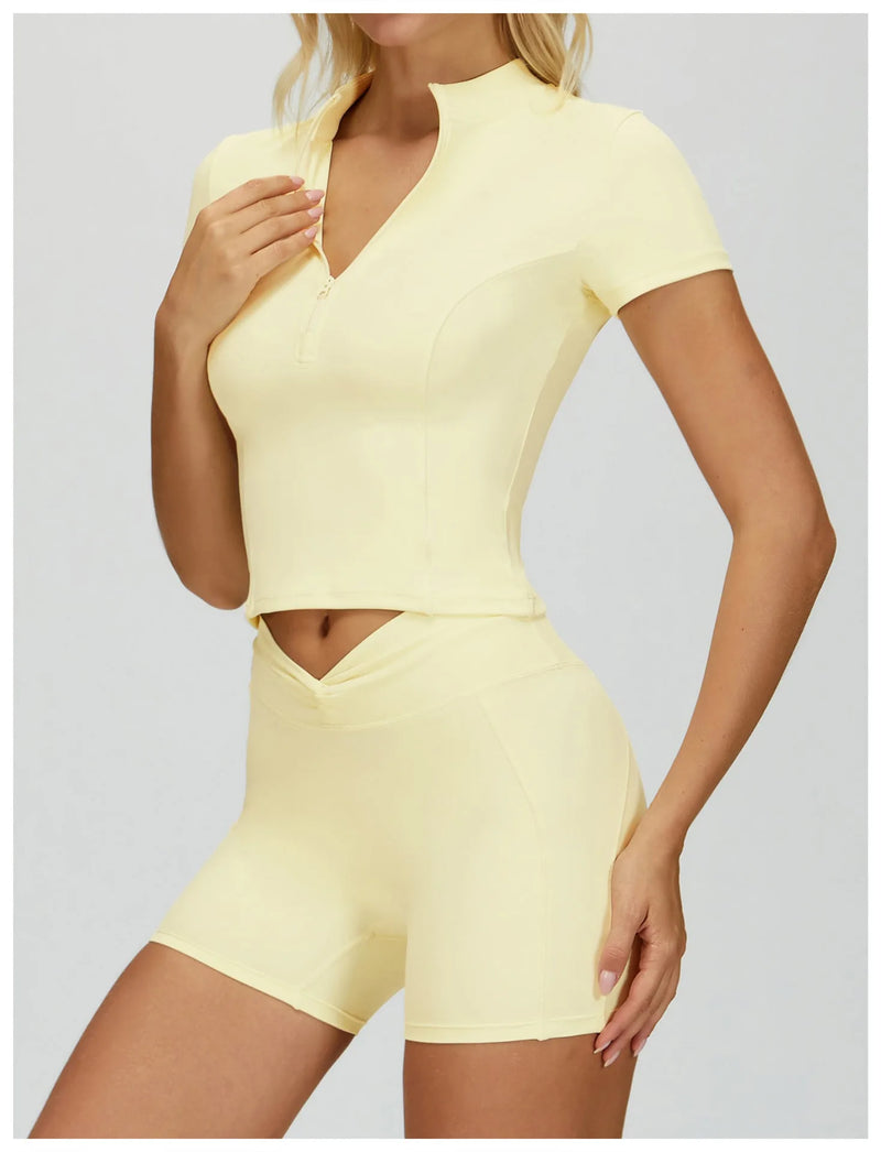 T-shirt yoga femme EDGE stretch respirant - vue portée 8