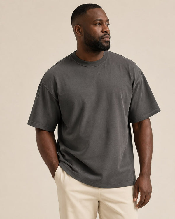 T-shirt homme oversize épais col rond — core