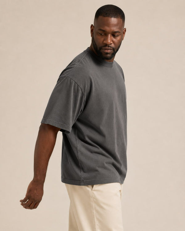 T-shirt homme oversize épais col rond — core