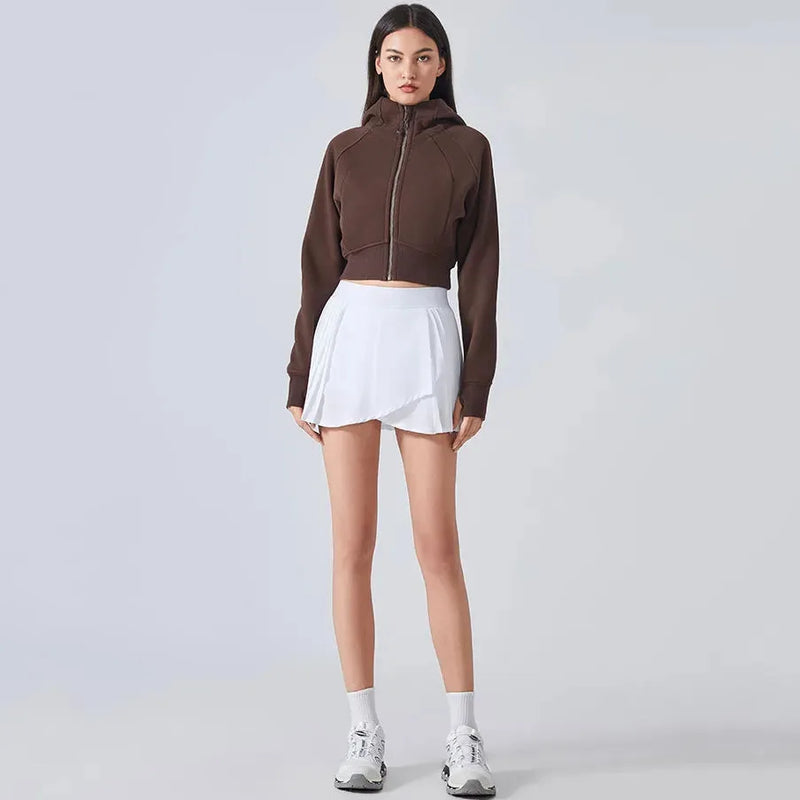 Veste femme cocooning zip frontal technique — pulse