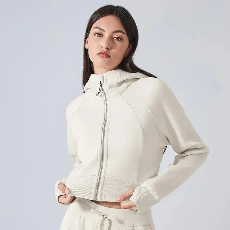 Veste femme cocooning zip frontal technique — pulse
