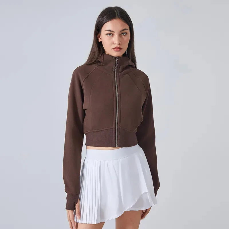 Veste femme cocooning zip frontal technique — pulse