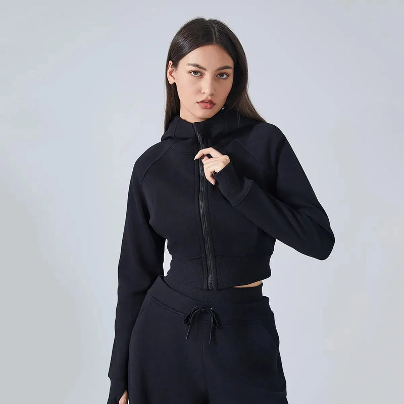 Veste femme cocooning zip frontal technique — pulse