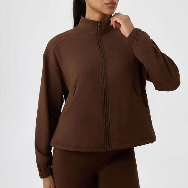 Veste femme training zip frontal poches latérales — PULSE