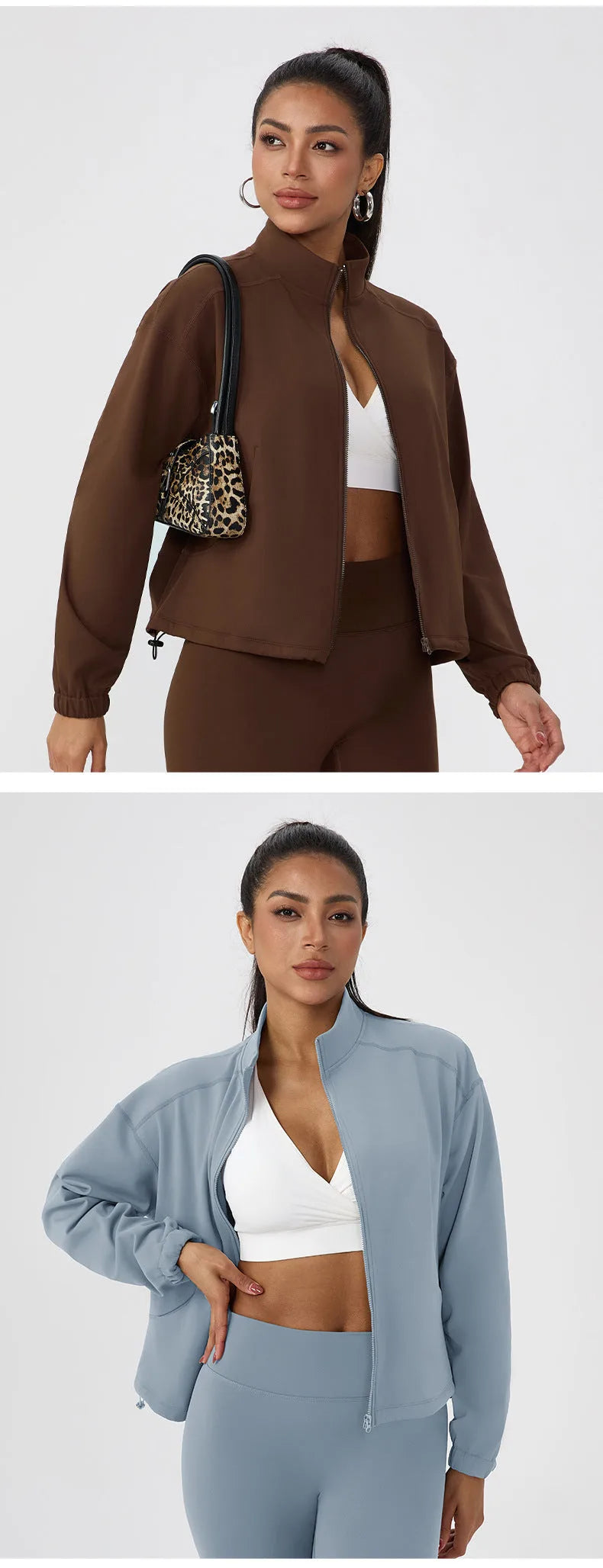 Veste femme stretch PULSE marron gris bleu noir - vue 12