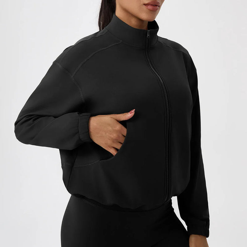 Veste femme PULSE zippée stretch - vue portée 4