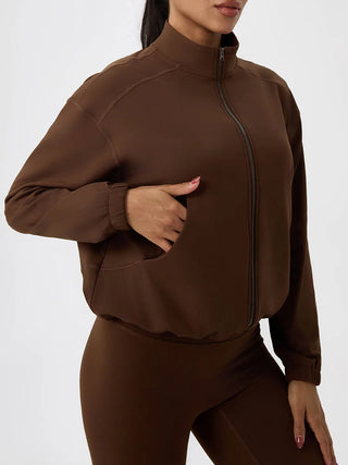 Veste femme training zip frontal poches latérales — PULSE