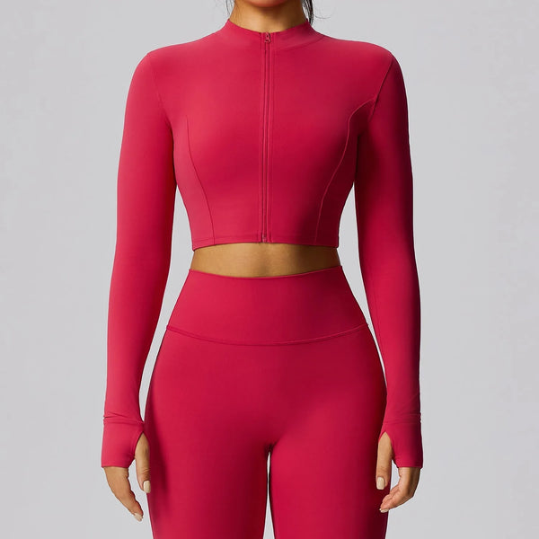 Veste femme training zip frontal séchage rapide — pulse