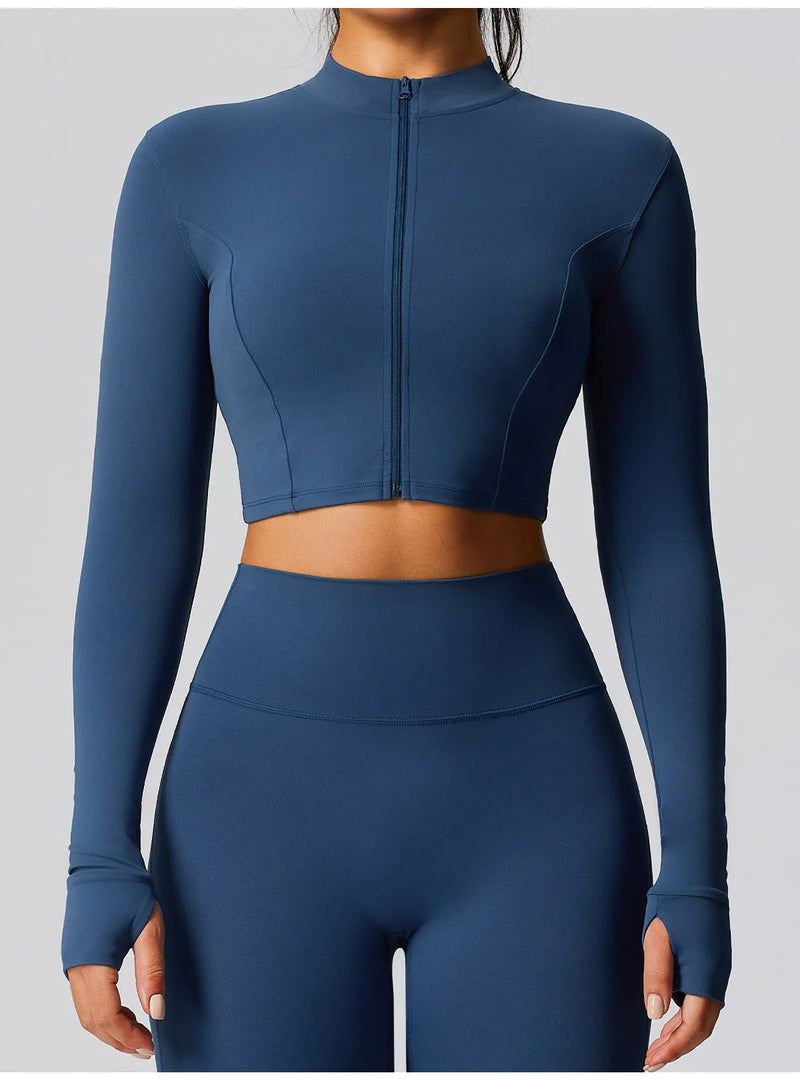 Veste femme training zip frontal séchage rapide — pulse