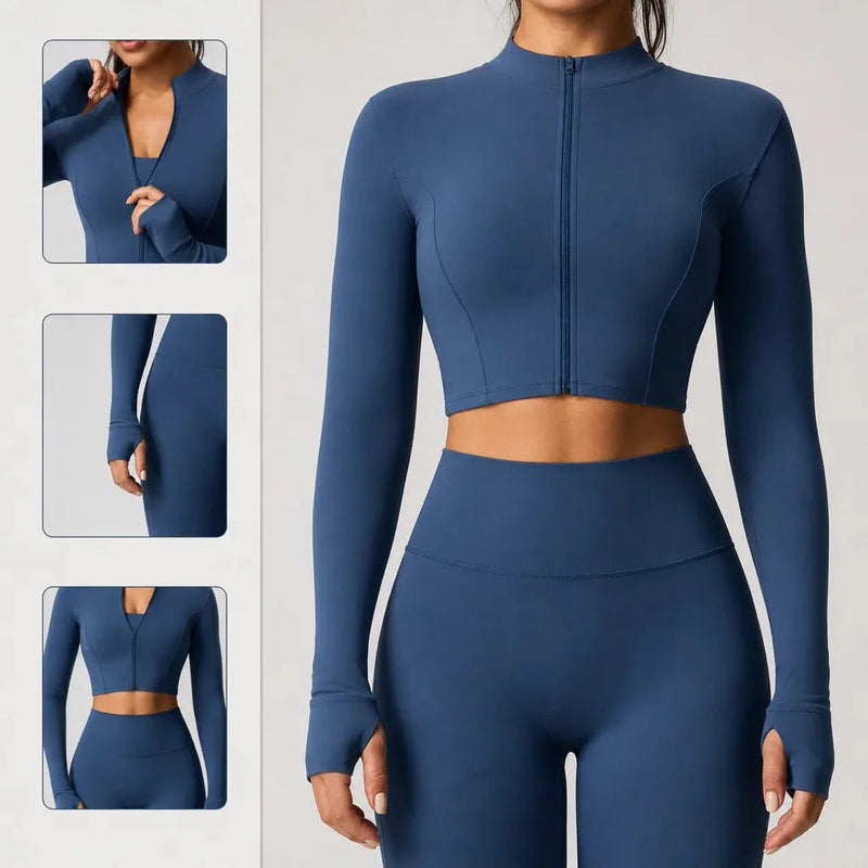 Veste femme training zip frontal séchage rapide — pulse