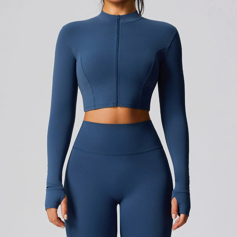 Veste femme training zip frontal séchage rapide — pulse