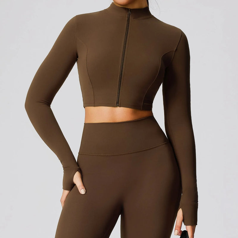 Veste femme training zip frontal séchage rapide — pulse