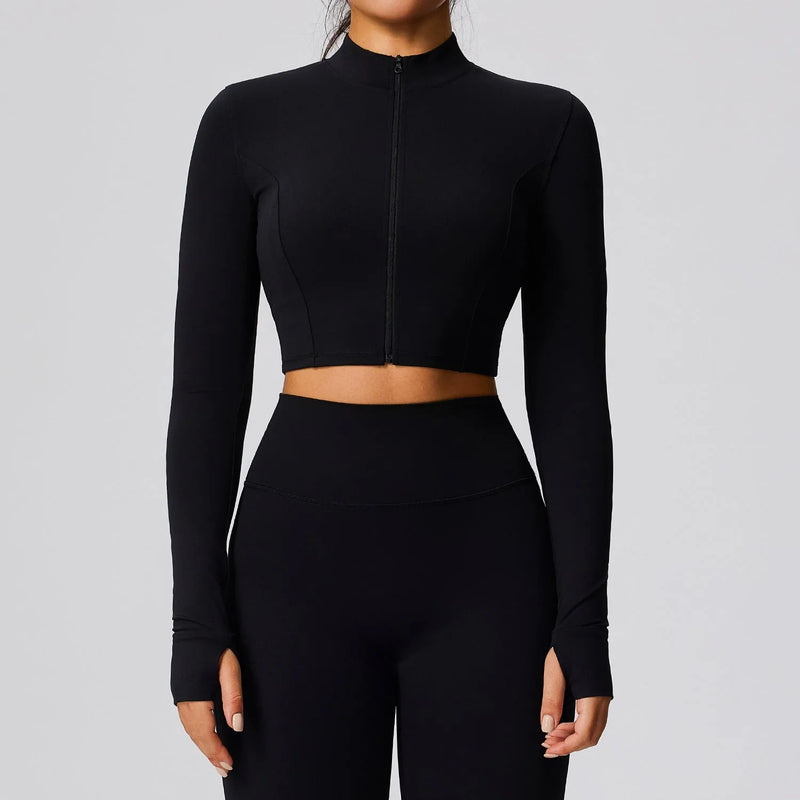 Veste femme training zip frontal séchage rapide — pulse