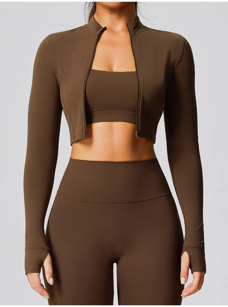 Veste femme training zip frontal séchage rapide — pulse