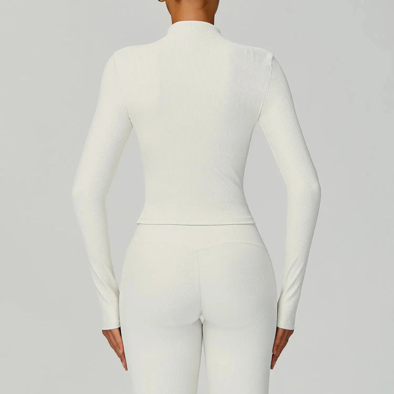 Veste femme FLOW zippée stretch - vue portée 2