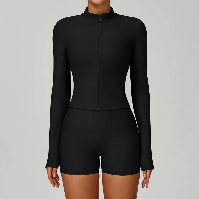 Veste femme FLOW zippée stretch - vue portée 5