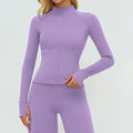 Veste femme yoga zip frontal léger respirant — flow