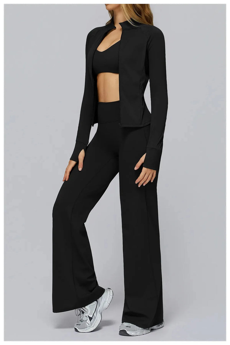 Veste femme yoga zip frontal léger respirant — flow