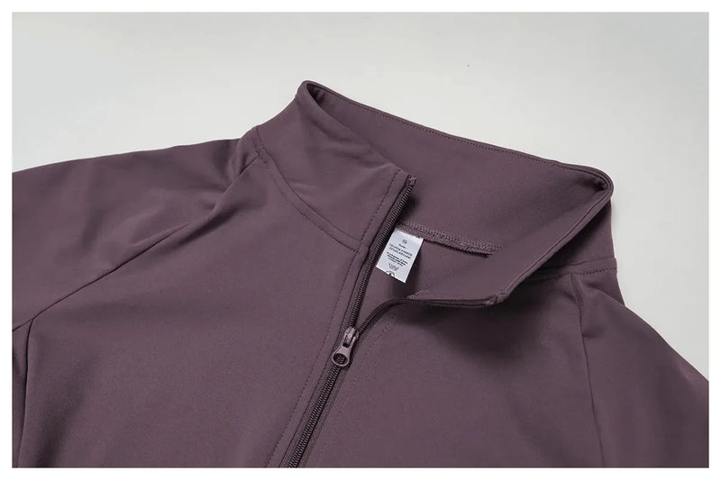 Veste femme yoga zip frontal léger respirant — flow