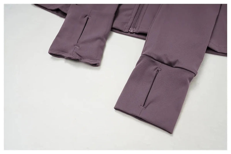 Veste femme yoga zip frontal léger respirant — flow