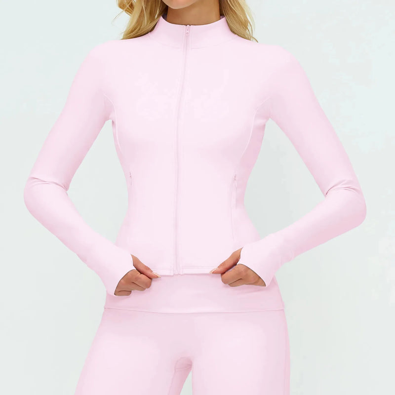 Veste femme yoga zip frontal léger respirant — flow